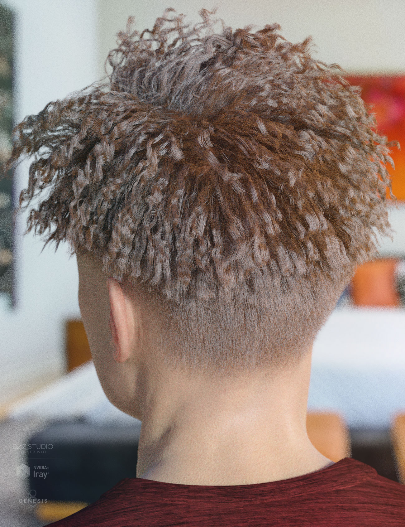 dForce Hayden Hair for Genesis 8 by: AprilYSH, 3D Models by Daz 3D