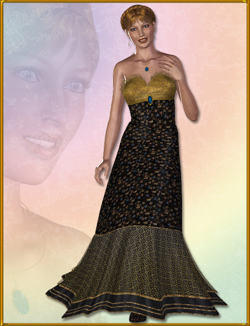 V4 Summer Gown by: karanta, 3D Models by Daz 3D