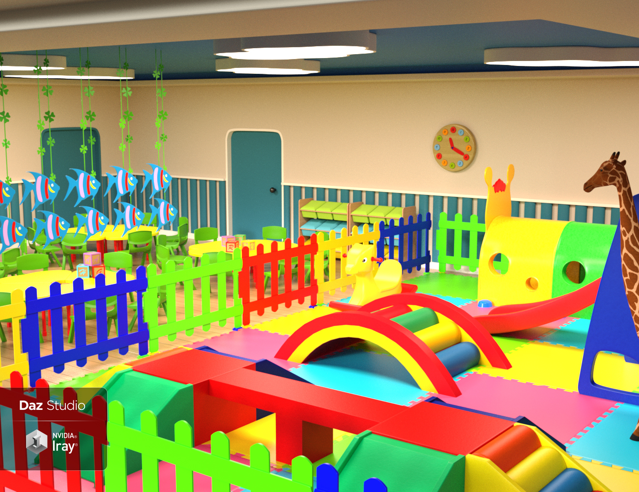 Kindergarten Classroom by: Charlie, 3D Models by Daz 3D