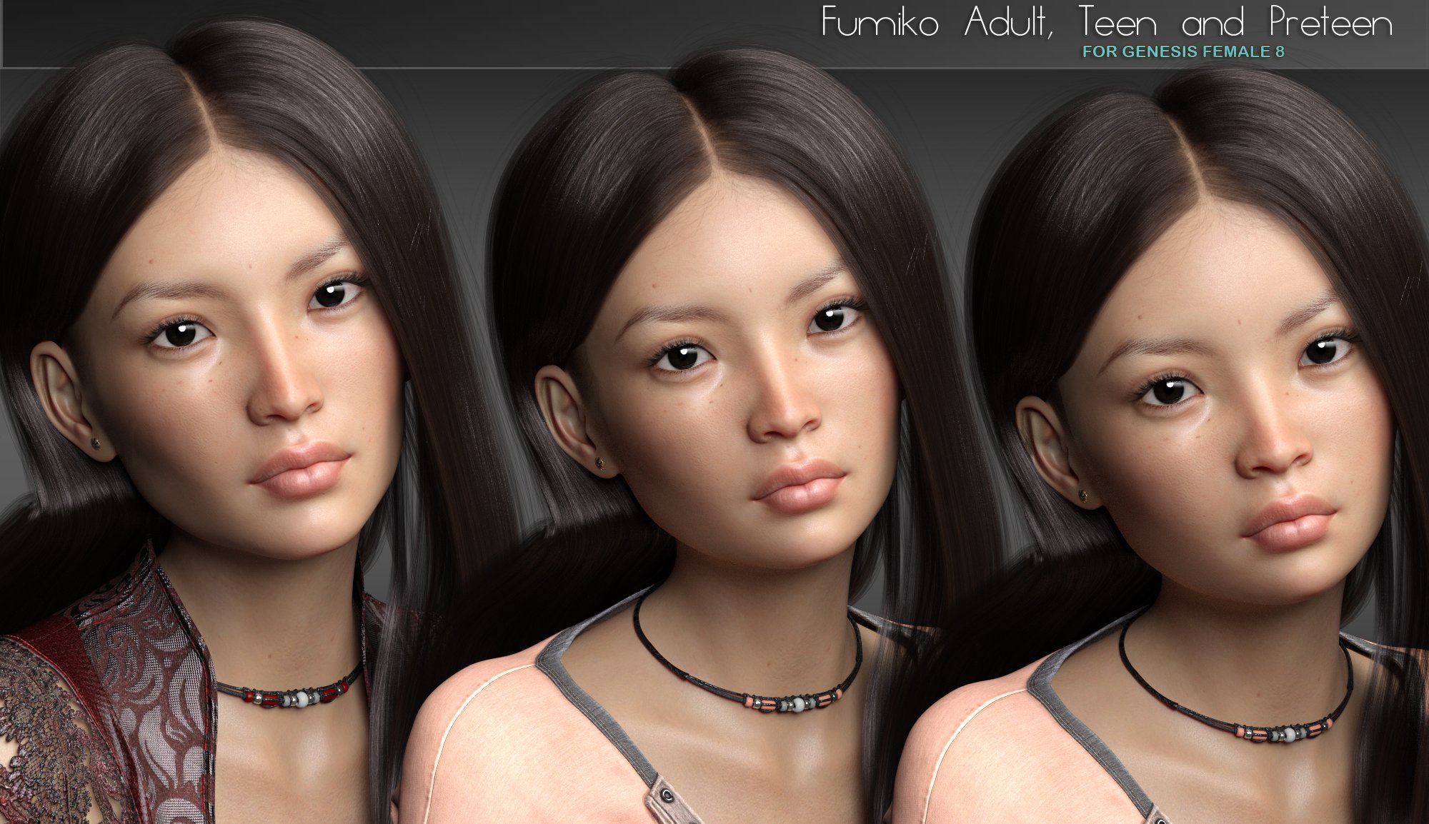 P3D Fumiko for Genesis 8 Female