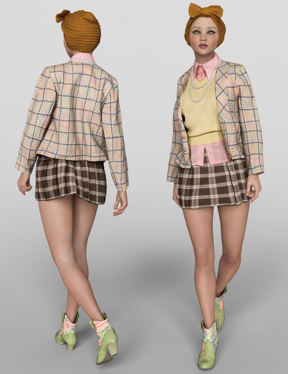 3 dForce Vintage Outfits for Genesis 8 Female 3 dForce Vintage Outfits for Genesis 8 Female by: Polygonal Miniatures, 3D Models by Daz 3D