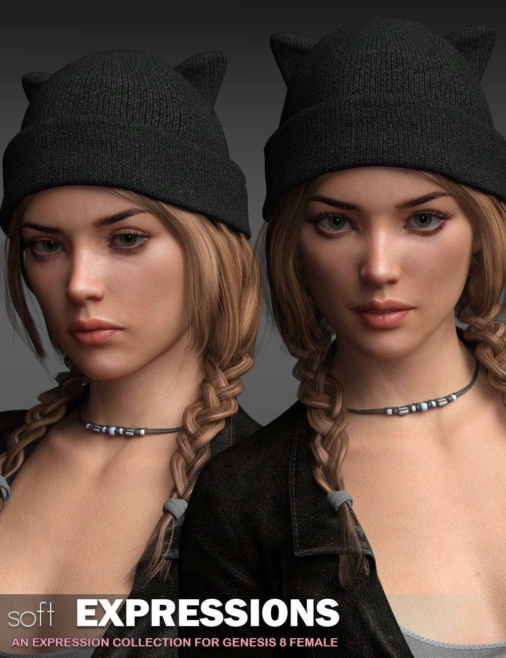 P3D Soft Expressions for Genesis 8 Female(s) by: P3Design, 3D Models by Daz 3D