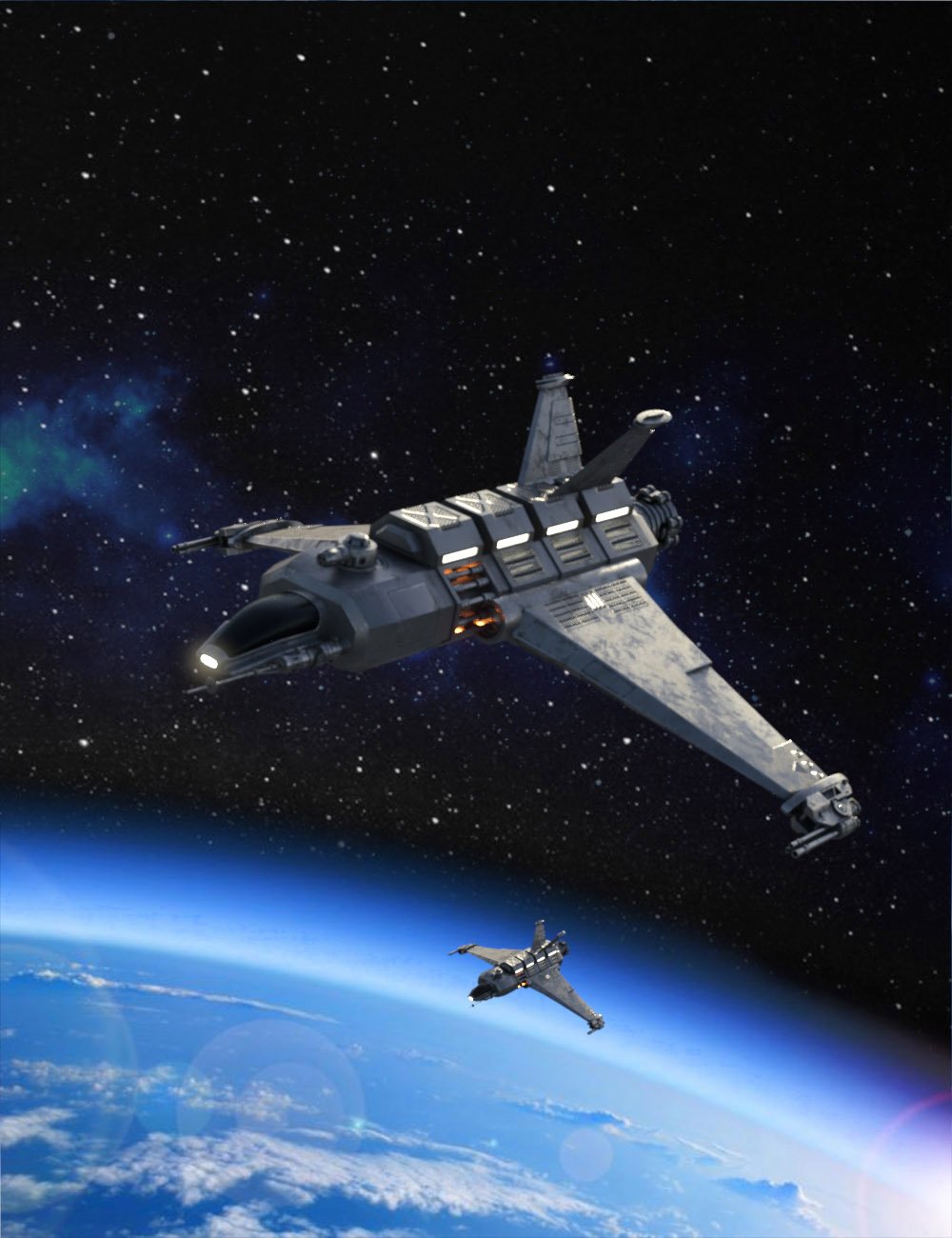 Modular Starship Kit by: AcharyaPolina, 3D Models by Daz 3D