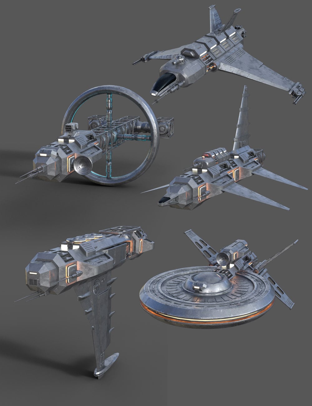 Modular Starship Kit Daz 3D