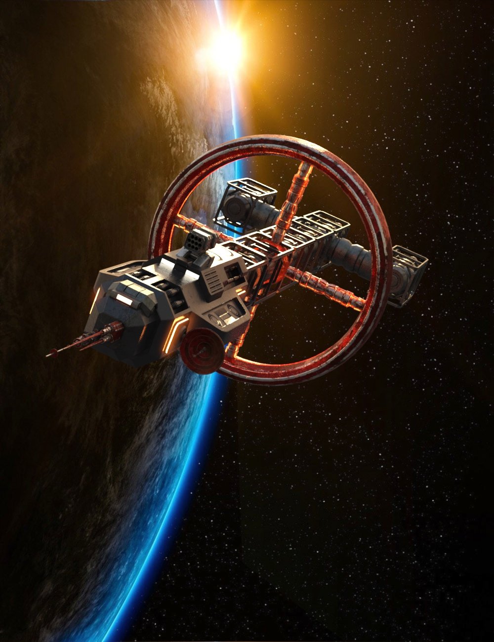 Modular Starship Kit Texture Set by: AcharyaPolina, 3D Models by Daz 3D