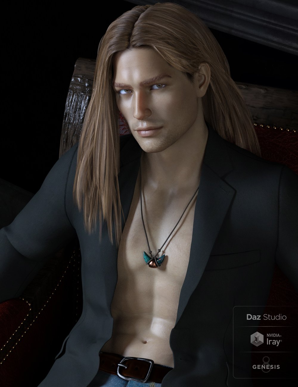 Nikolai for Dain 8 and Genesis 8 Male by: Darwins Mishap(s), 3D Models by Daz 3D