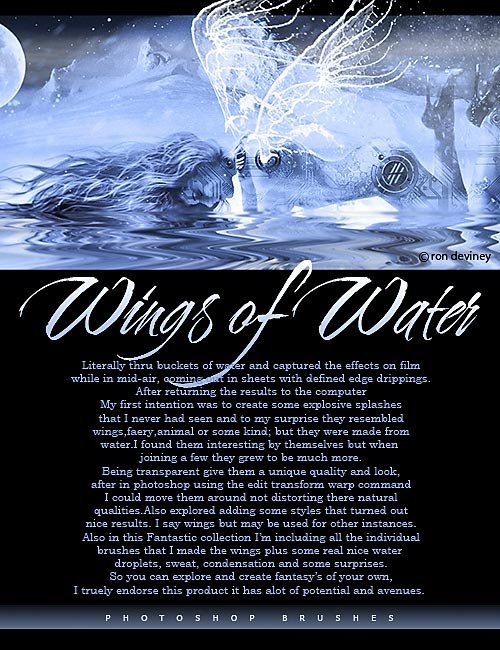 Ron's Wings of Water by: deviney, 3D Models by Daz 3D