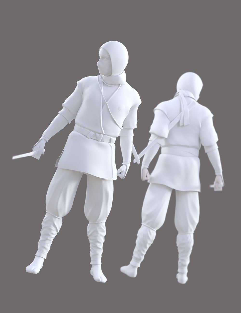 dForce Ninjitsu Outfit for Genesis 8 Male(s) by: Greybro, 3D Models by Daz 3D