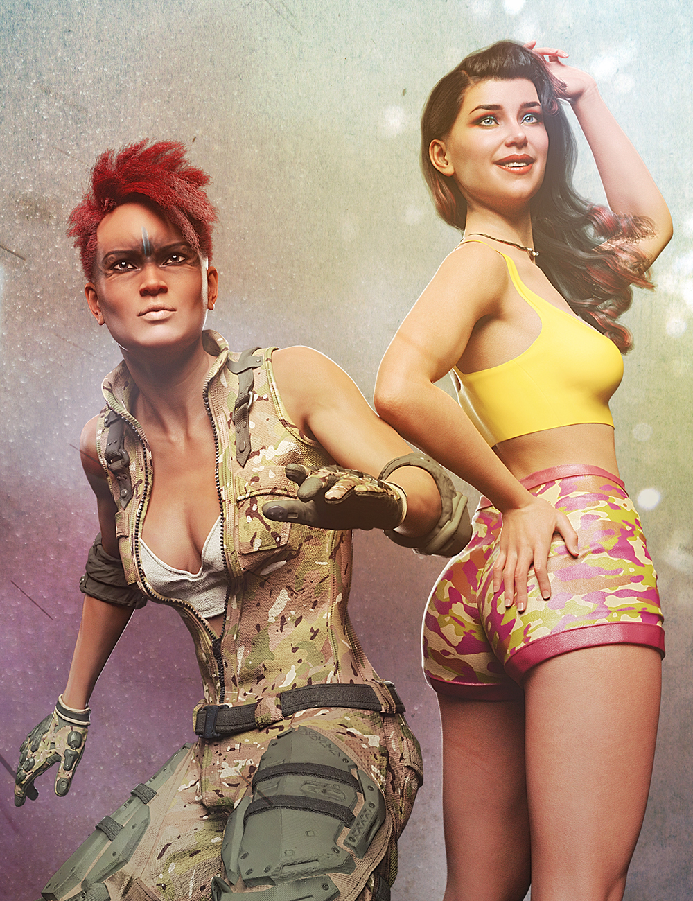 PTF War and Peace Camo Shader Pack by: PixelTizzyFit, 3D Models by Daz 3D