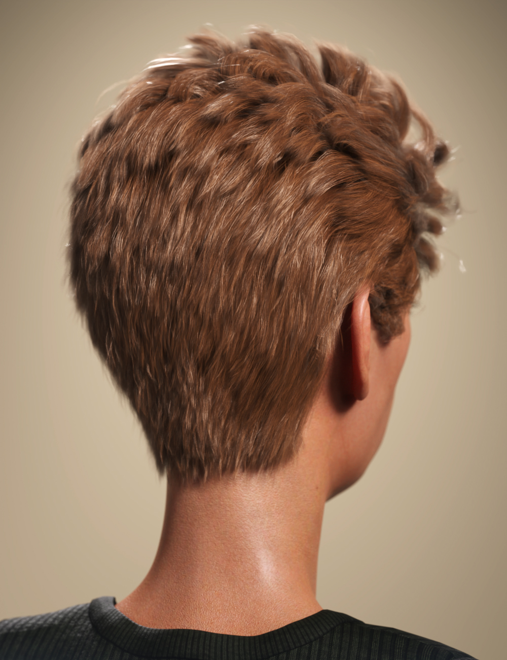 SP Hair 009 for Genesis 3 and 8 Male(s) by: Sarah Payne, 3D Models by Daz 3D