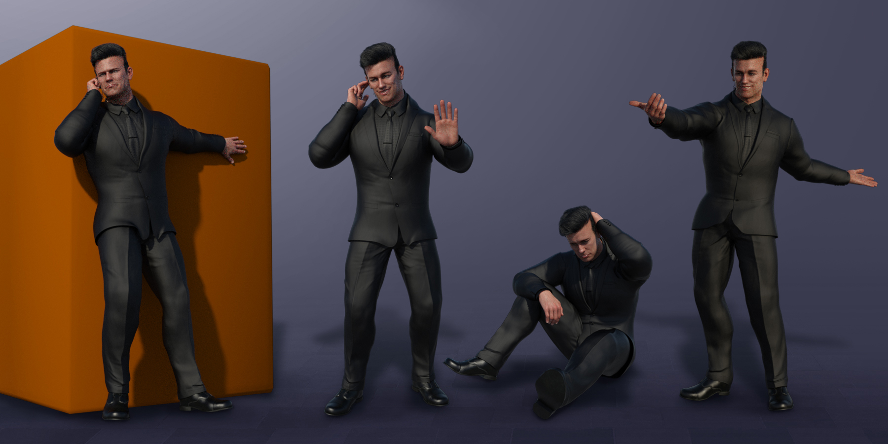 Bouncer Poses for Dain 8 and Genesis 8 Male(s)