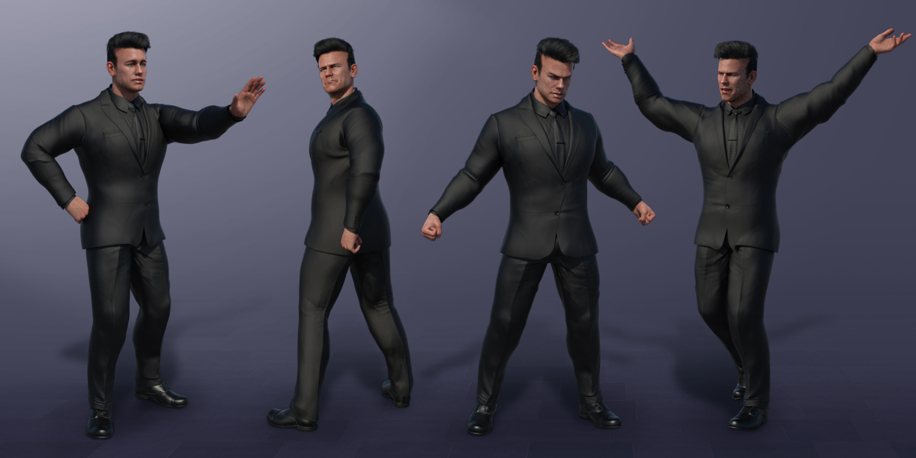 Bouncer Poses for Dain 8 and Genesis 8 Male(s) by: , 3D Models by Daz 3D