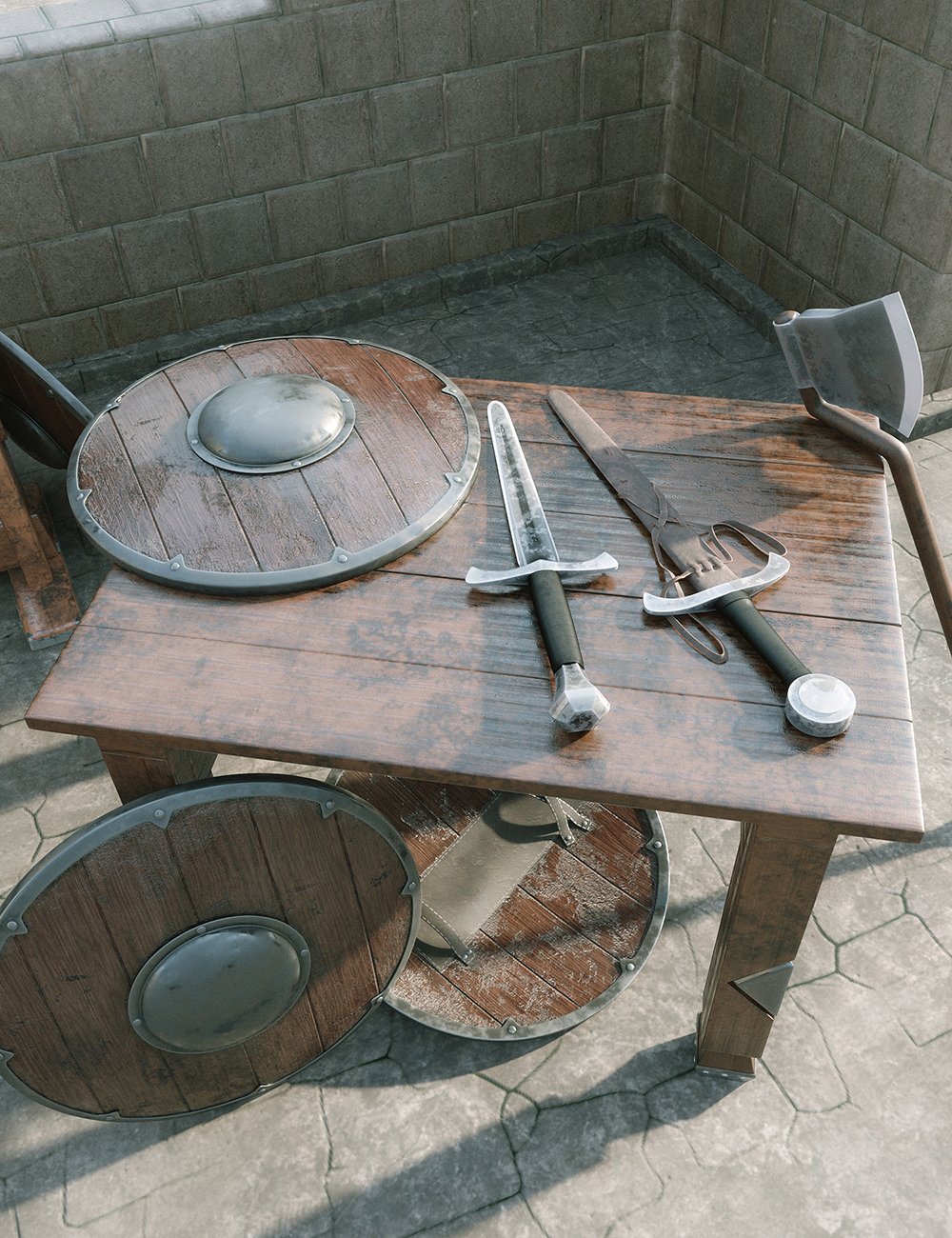 Gladiator Weapons by: fjaa3d, 3D Models by Daz 3D