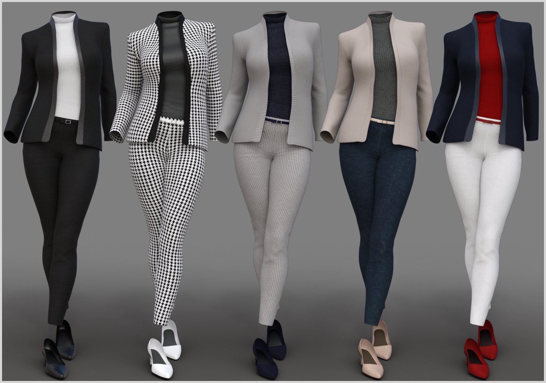 dForce Trend Outfit for Genesis 8 Female(s) by: Nikisatez, 3D Models by Daz 3D