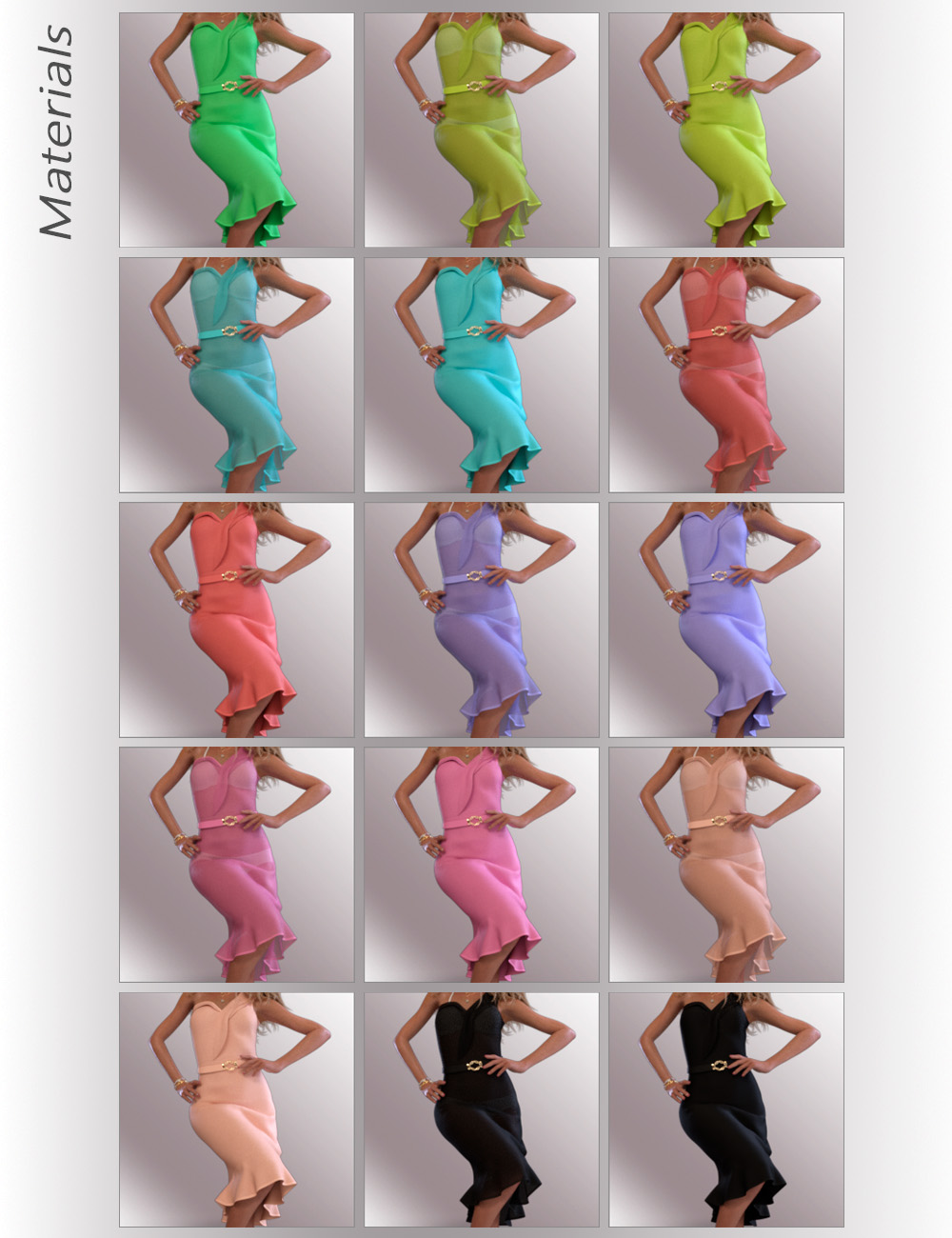 dForce Nola Cocktail Dress outfit for Genesis 8 Female(s) by: OnnelArryn, 3D Models by Daz 3D