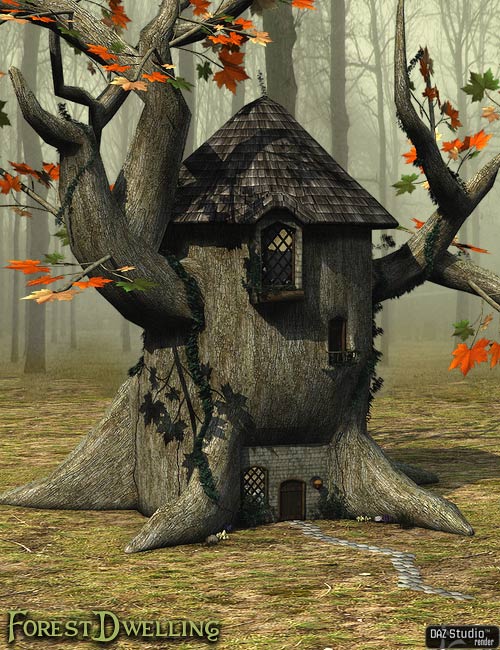 Forest Dwelling by: Ryverthorn, 3D Models by Daz 3D