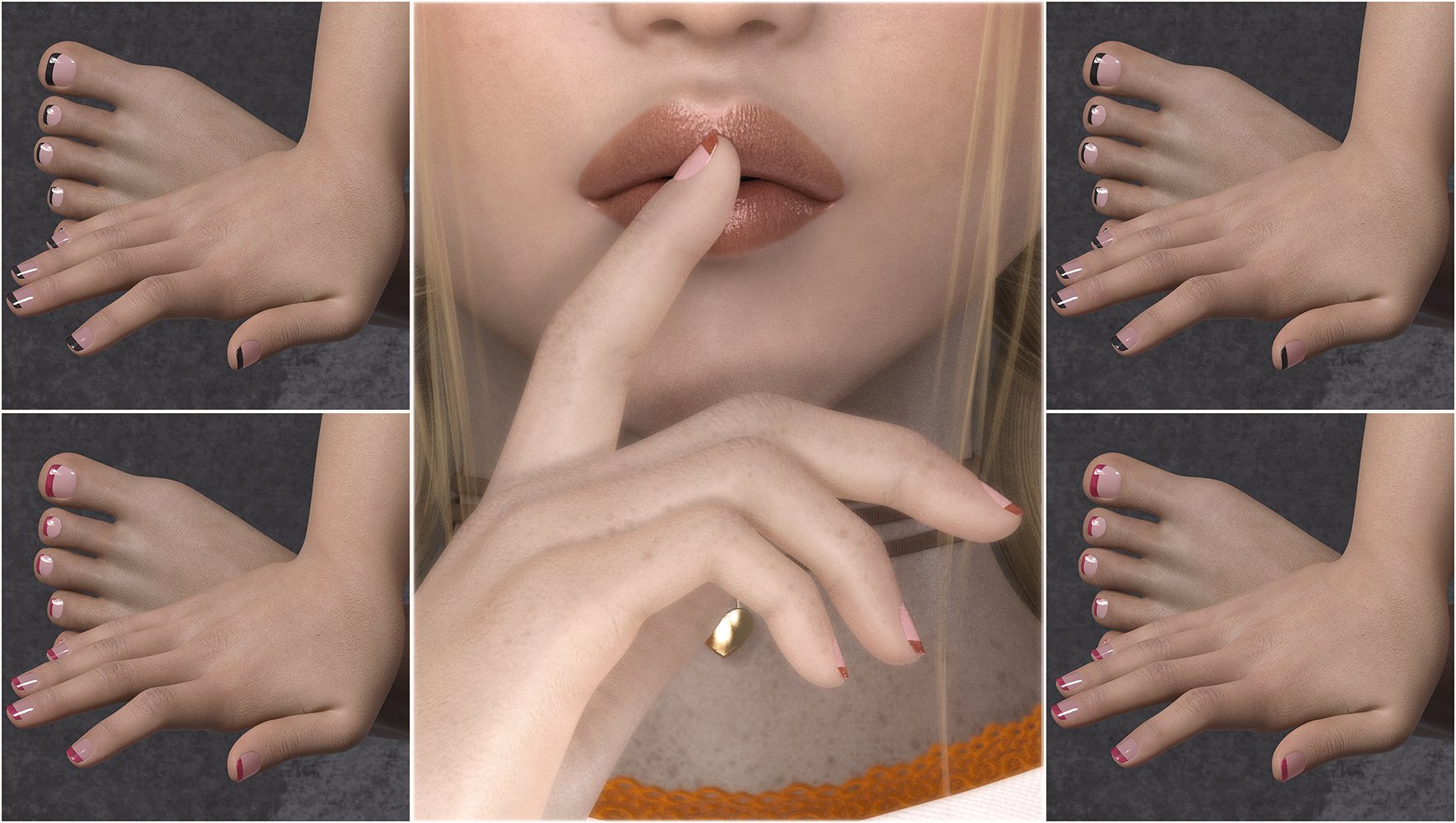 Glittered Pinks for Genesis 8 Female(s) Glittered Pinks for Genesis 8 Female(s) by: SpookieLilOne, 3D Models by Daz 3D