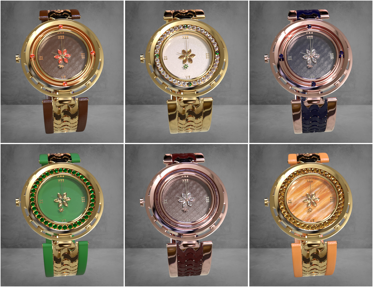 Stylish Watches for Genesis 8 Female(s) Daz 3D