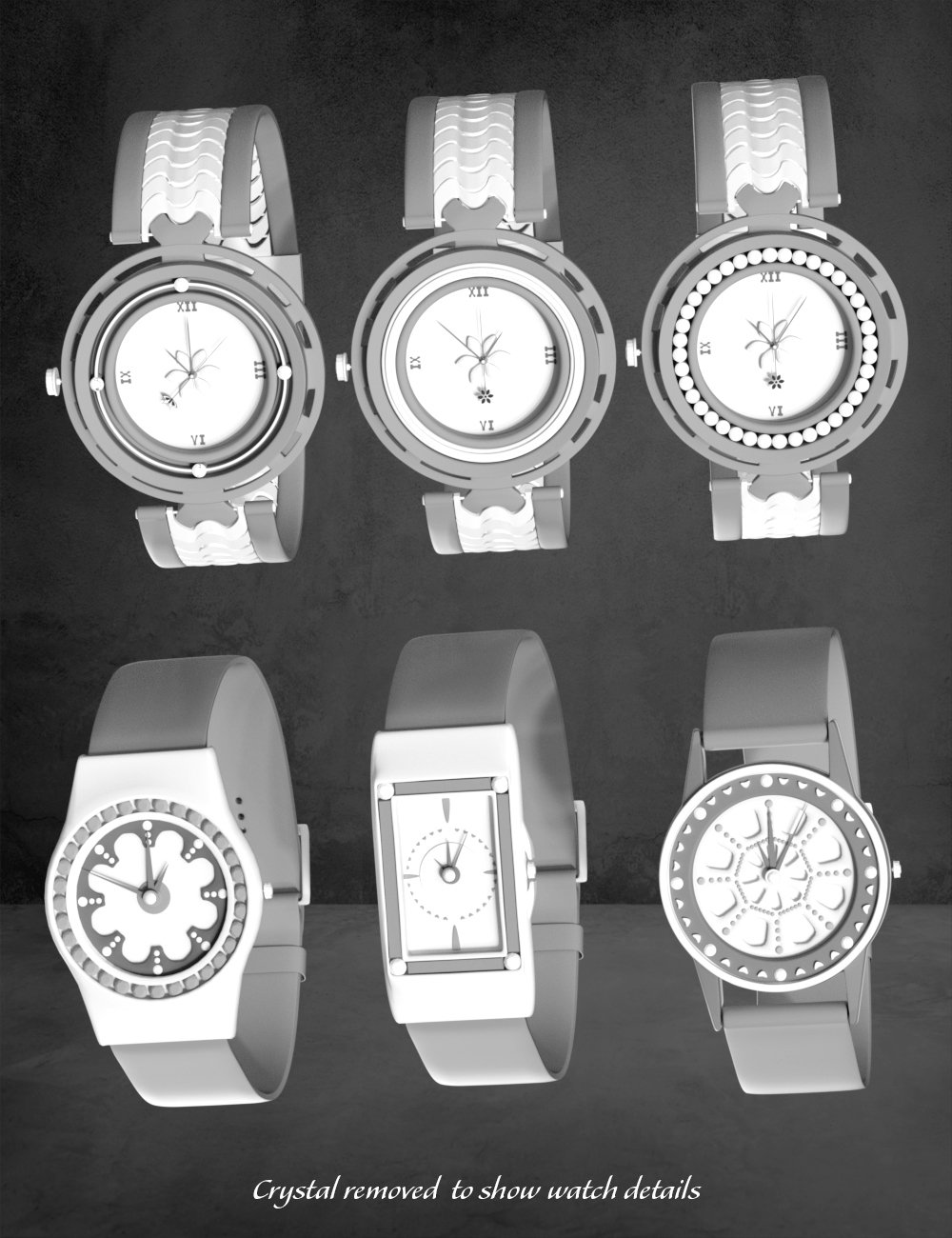 Stylish Watches for Genesis 8 Female(s) Daz 3D