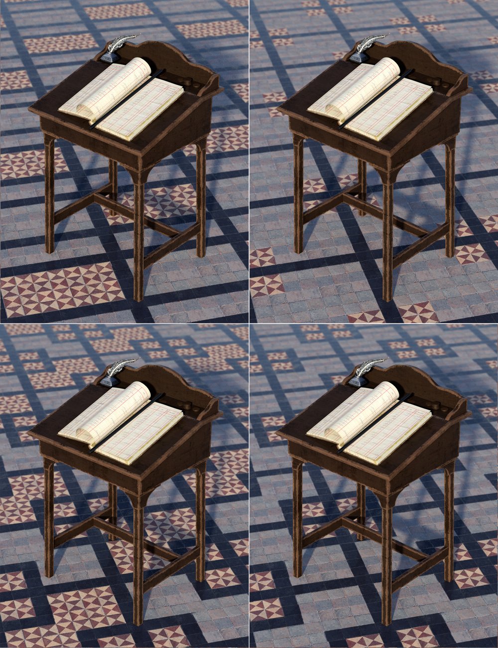 Medieval Church Floor Tile Iray Shaders Vol 2 by: ForbiddenWhispers, 3D Models by Daz 3D