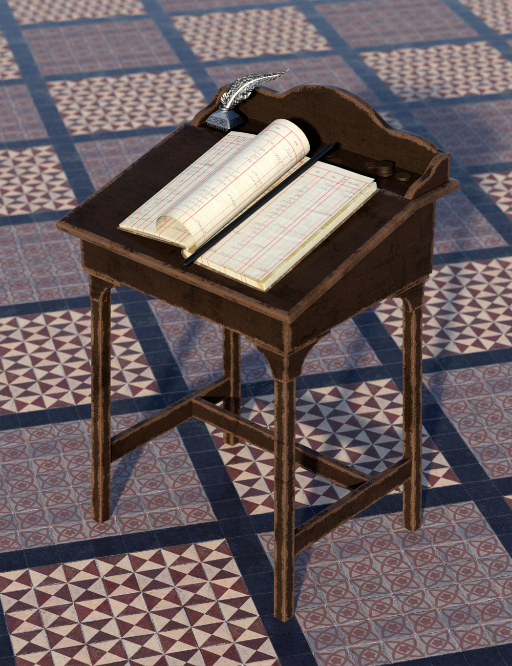 Medieval Church Floor Tile Iray Shaders Vol 2 by: ForbiddenWhispers, 3D Models by Daz 3D