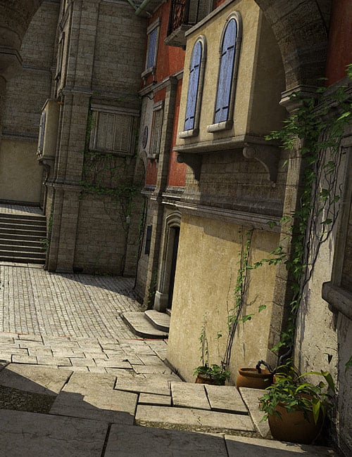 Streets Of The Mediterranean Streets Of The Mediterranean by: Stonemason, 3D Models by Daz 3D