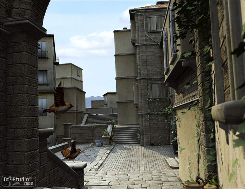 Streets Of The Mediterranean Streets Of The Mediterranean by: Stonemason, 3D Models by Daz 3D