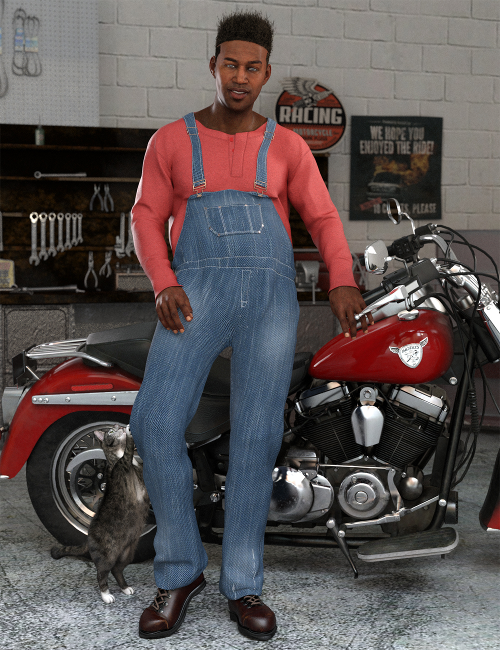 Lift and Haul Outfit for Genesis 8 Male(s) by: Moonscape GraphicsSade, 3D Models by Daz 3D