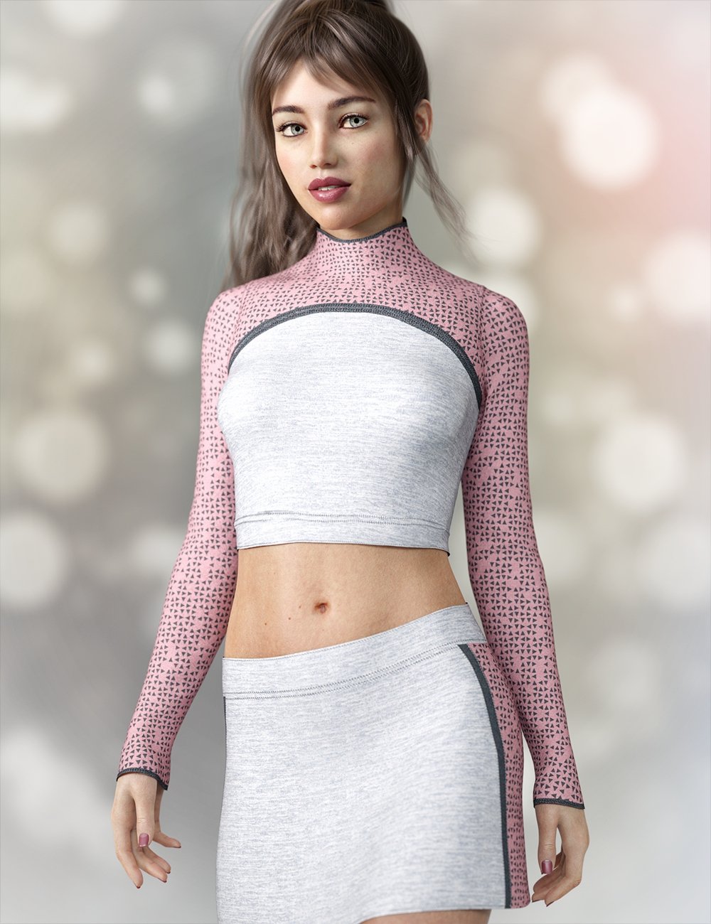 dforce Rabble-Rouser Outfit for Genesis 8 Female(s) by: Lyoness, 3D Models by Daz 3D