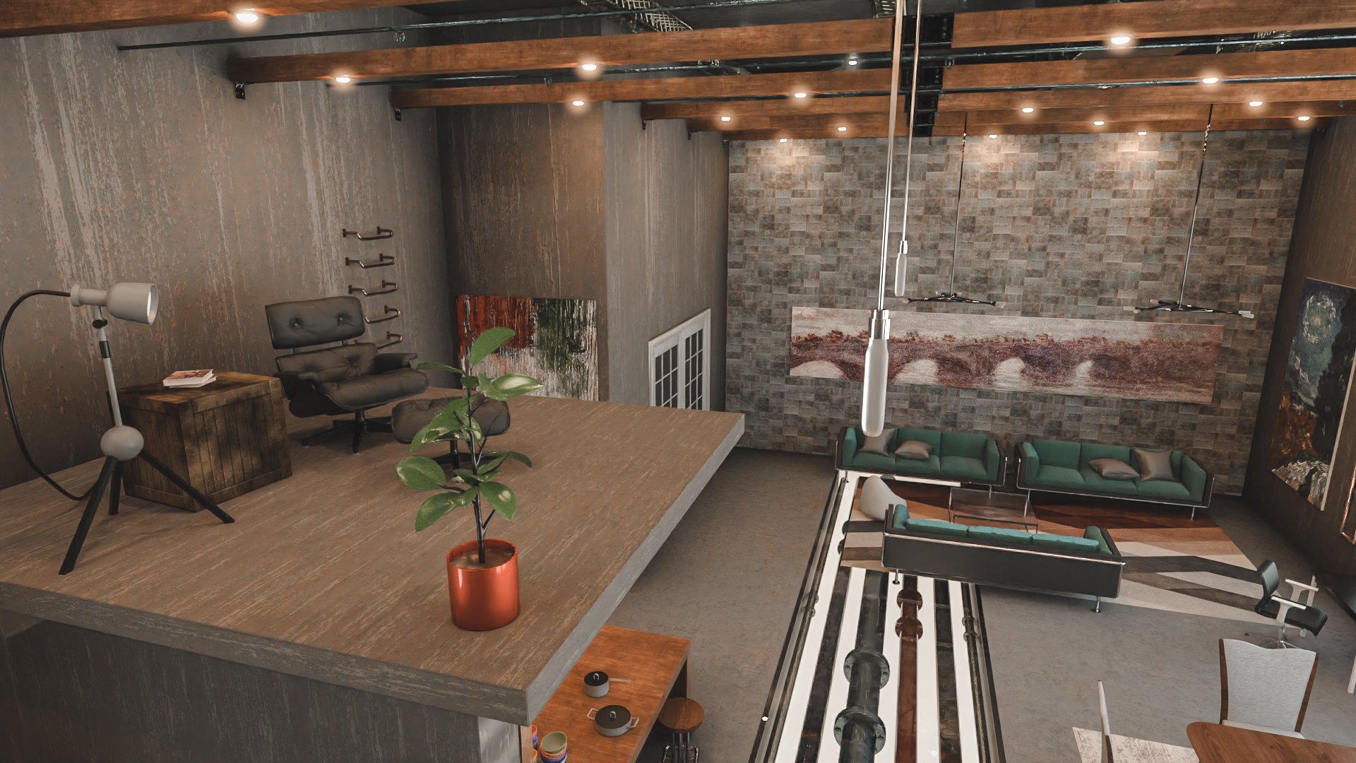 New Brooklyn Apartment New Brooklyn Apartment by: clacydarch3d, 3D Models by Daz 3D