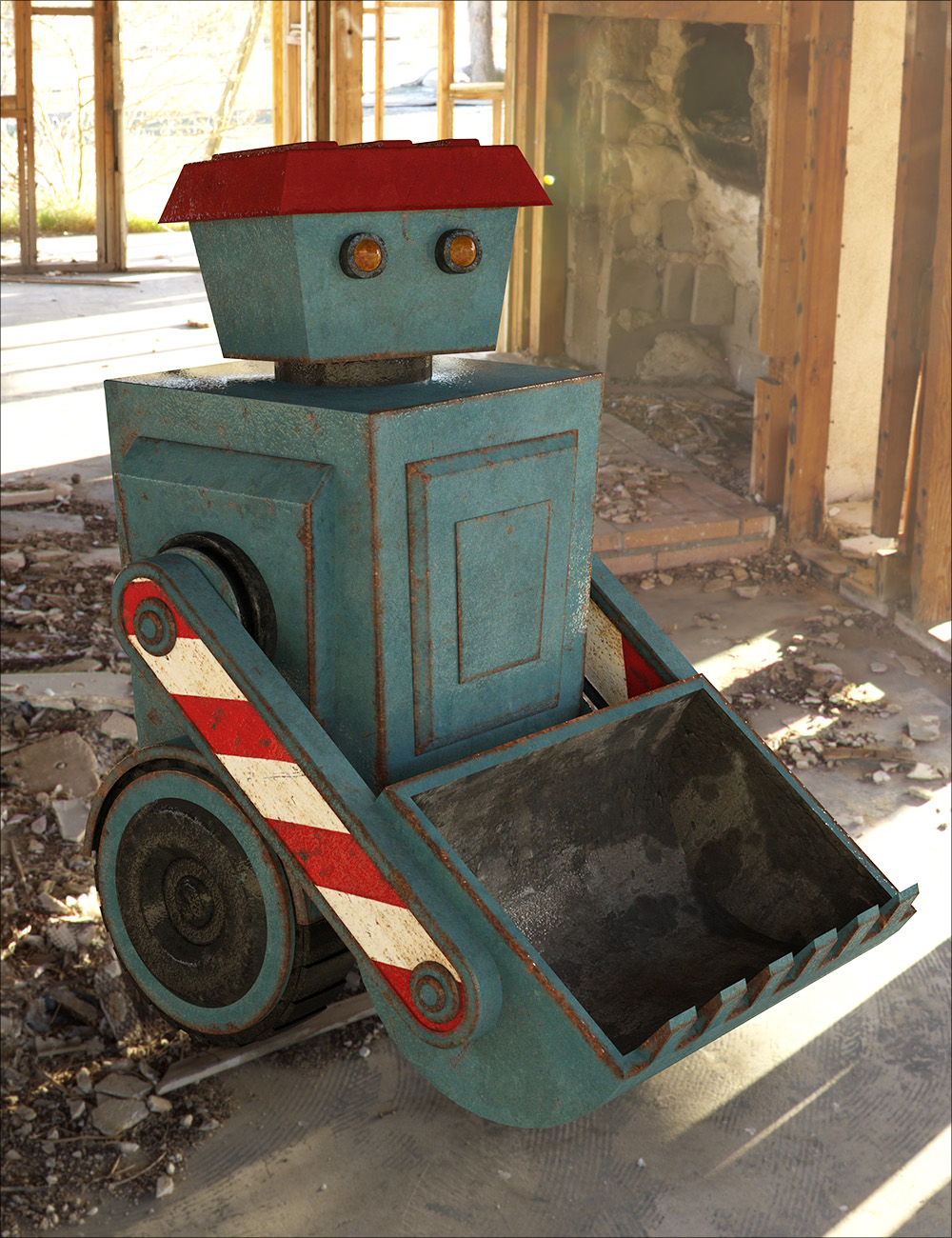 Construction Bot by: , 3D Models by Daz 3D