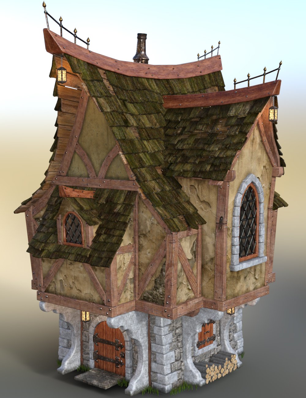 Old Crone's Home by: The Alchemist, 3D Models by Daz 3D