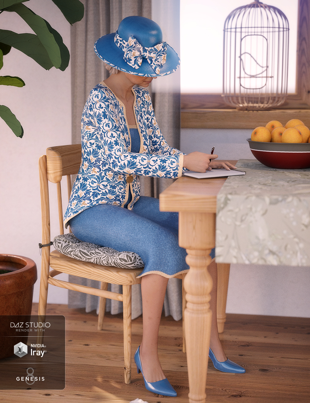 dForce Sunday Best Outfit Textures by: Anna Benjamin, 3D Models by Daz 3D