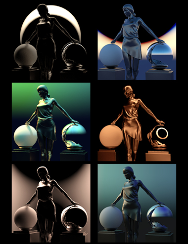 Fantasy and SciFi Fast Render Lights by: Marshian, 3D Models by Daz 3D