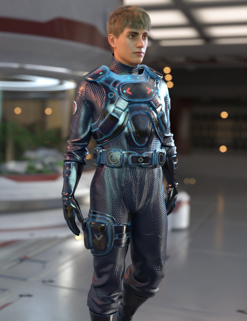 Battle Pilot Outfit for Genesis 8 Male(s) by: Yura, 3D Models by Daz 3D