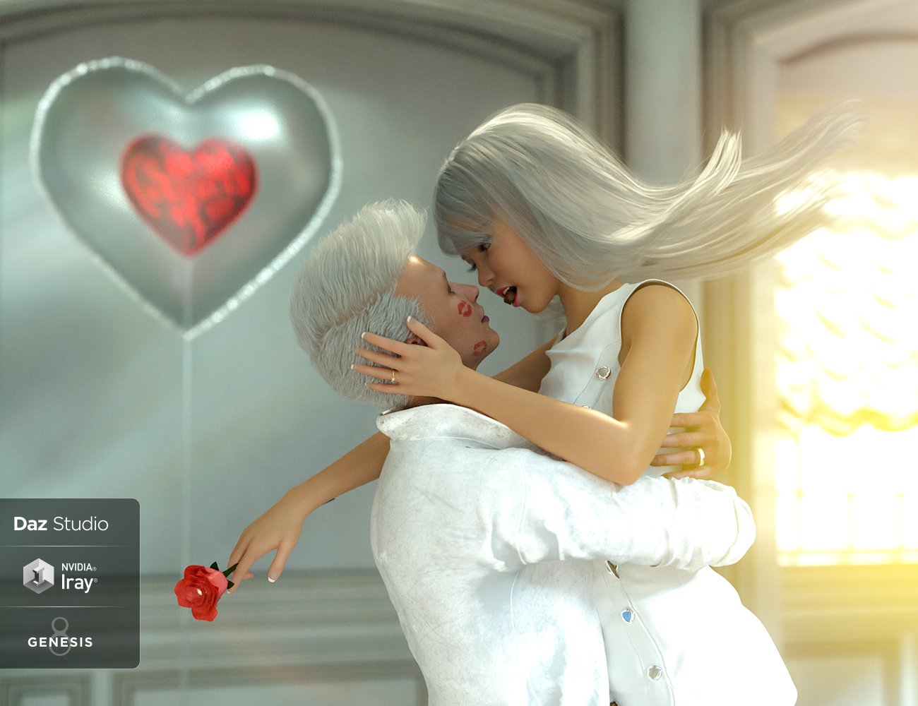Valentine's Kit for Genesis 3 & 8 Valentine's Kit for Genesis 3 & 8 by: FenixPhoenixEsid, 3D Models by Daz 3D