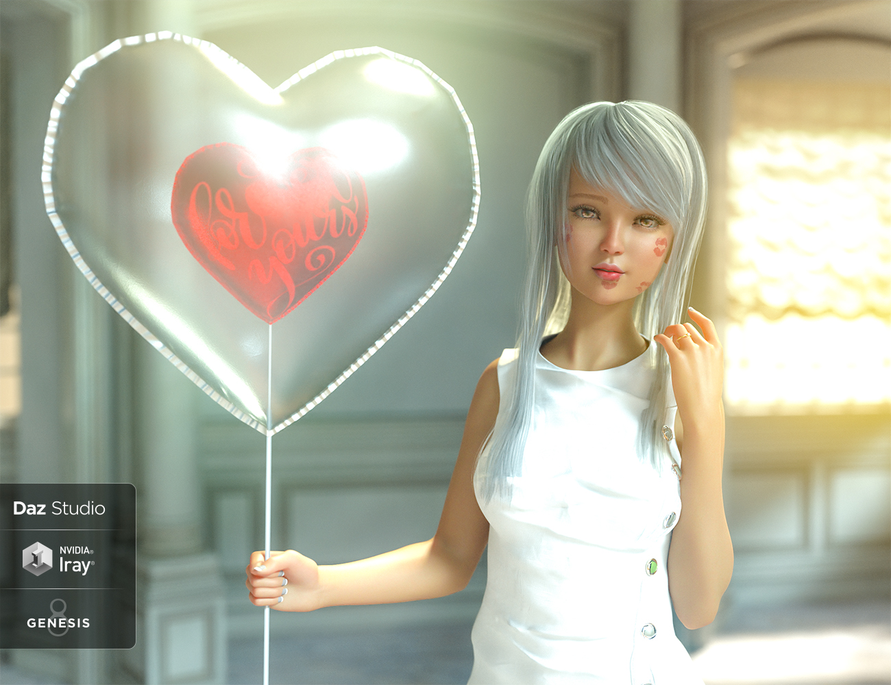 Valentine's Kit for Genesis 3 & 8 Valentine's Kit for Genesis 3 & 8 by: FenixPhoenixEsid, 3D Models by Daz 3D