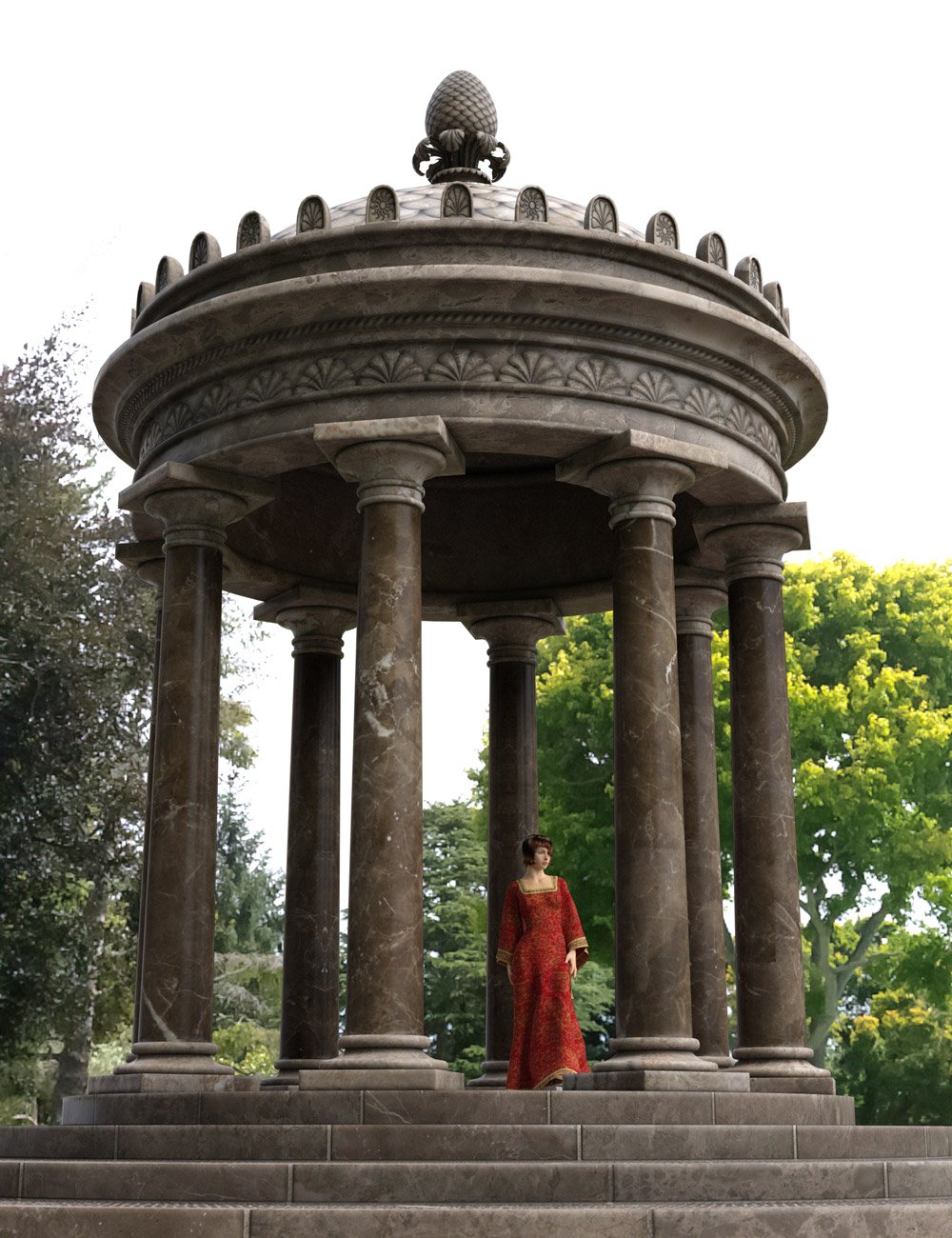 Roman Folly by: Age of Armour, 3D Models by Daz 3D