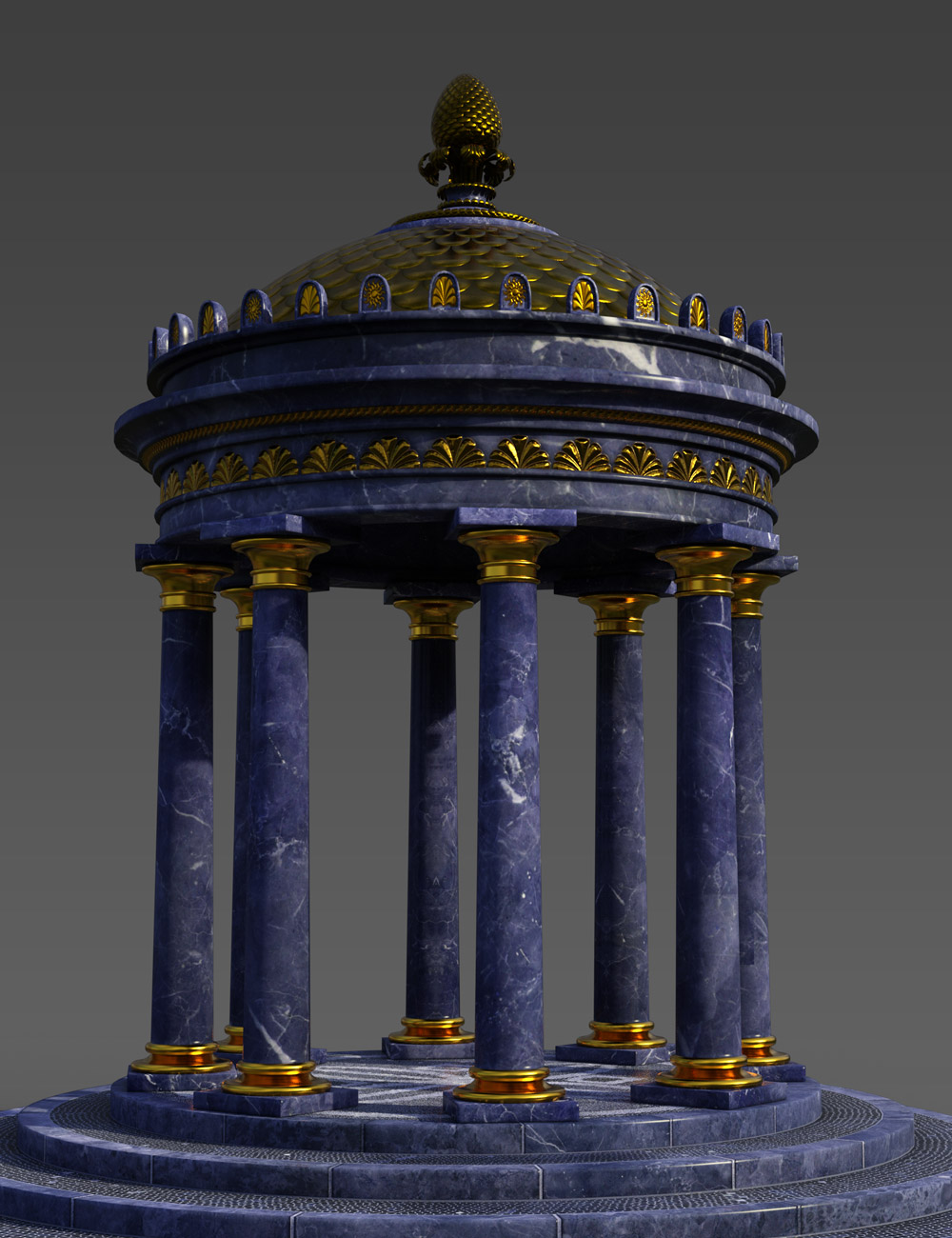 Roman Folly by: Age of Armour, 3D Models by Daz 3D