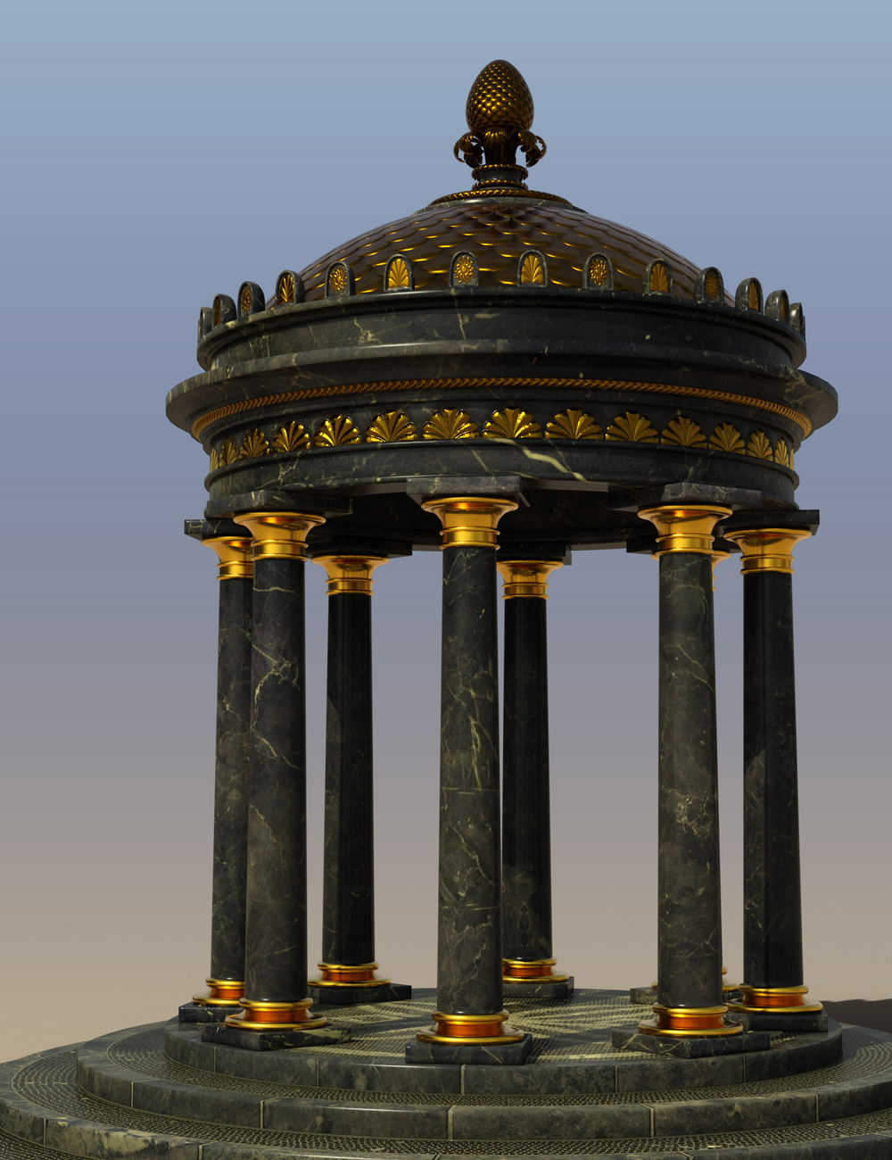 Roman Folly by: Age of Armour, 3D Models by Daz 3D
