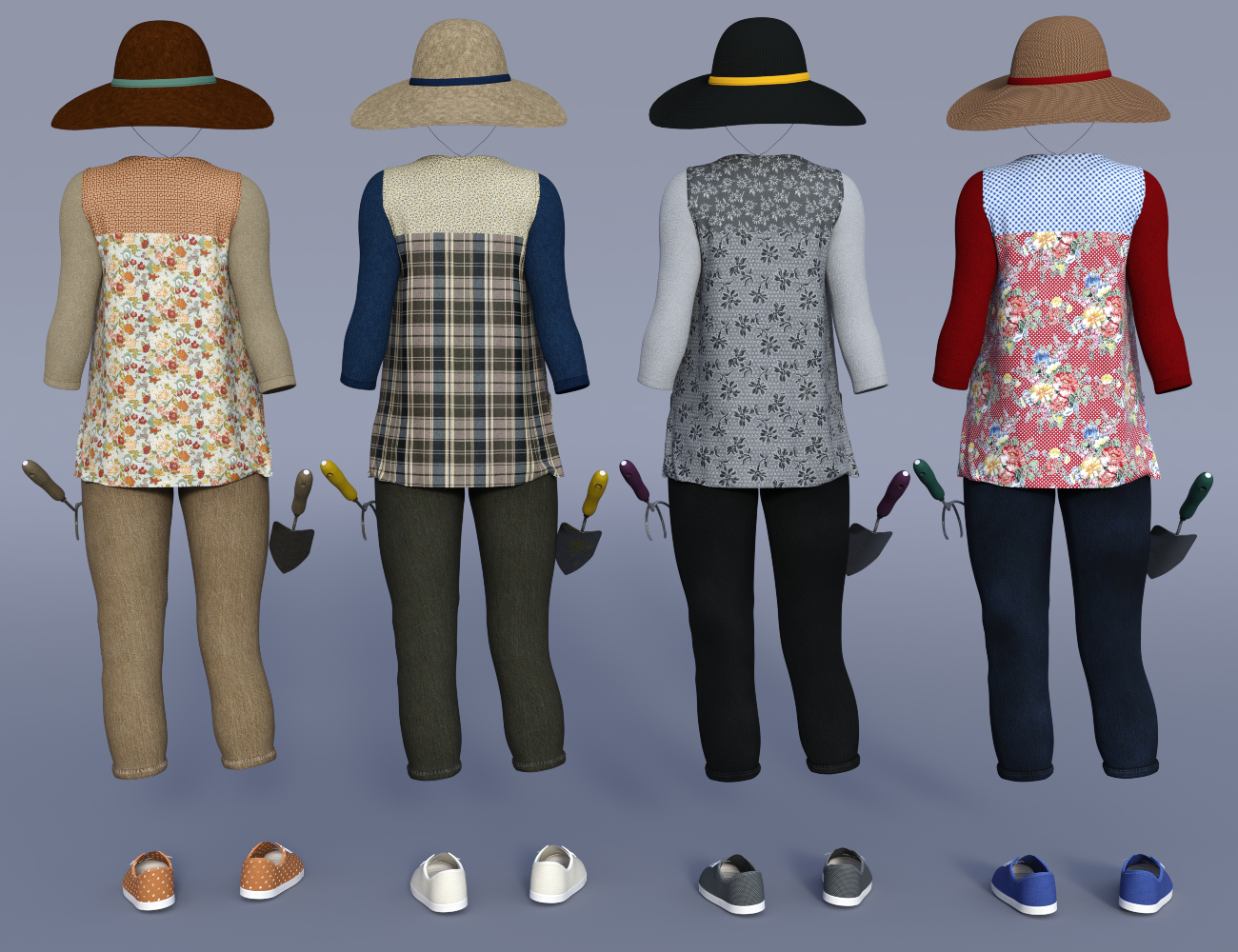 dForce Gardening Set Outfit Textures dForce Gardening Set Outfit Textures by: Anna Benjamin, 3D Models by Daz 3D