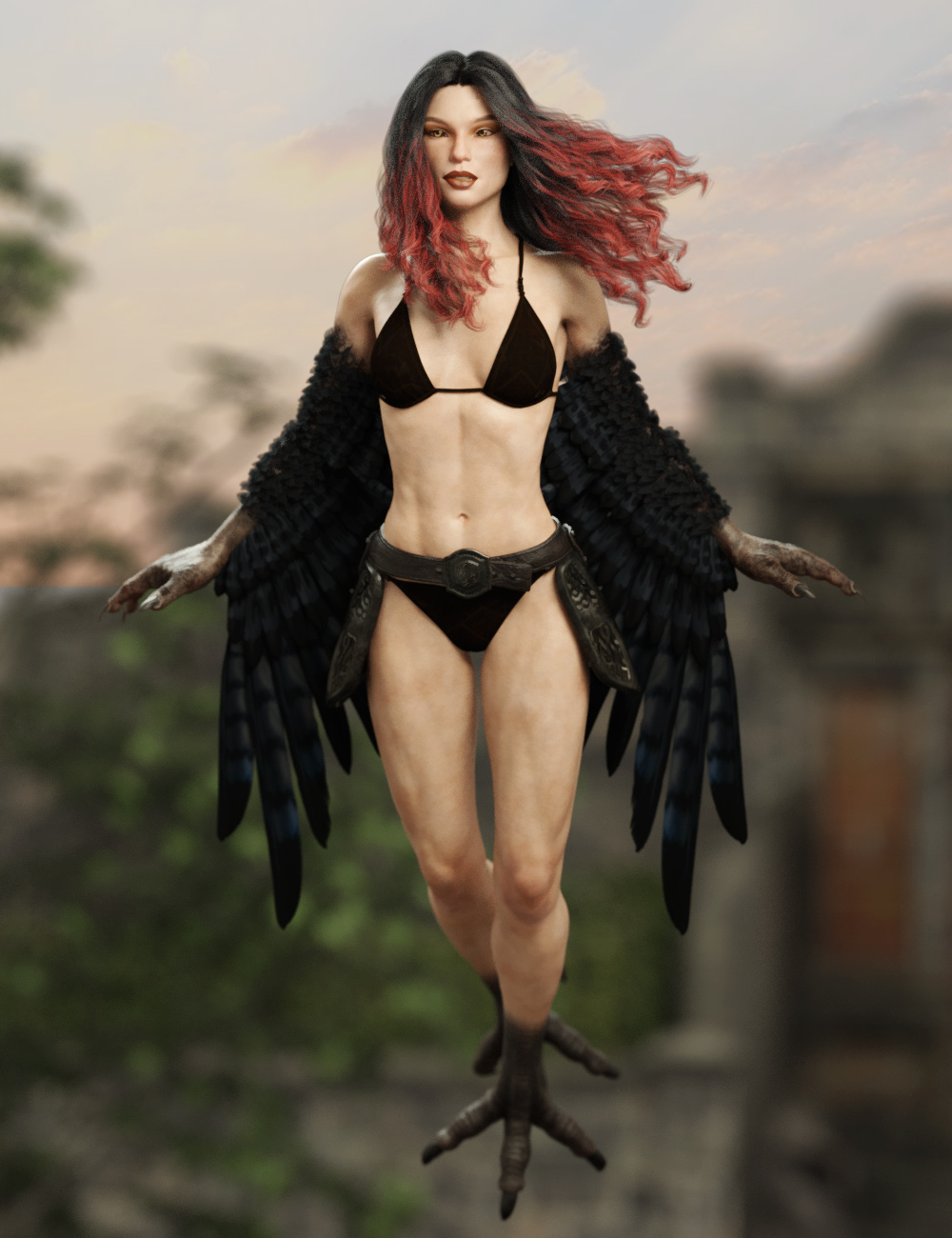 Harpy for Genesis 8 Female by: RawArt, 3D Models by Daz 3D