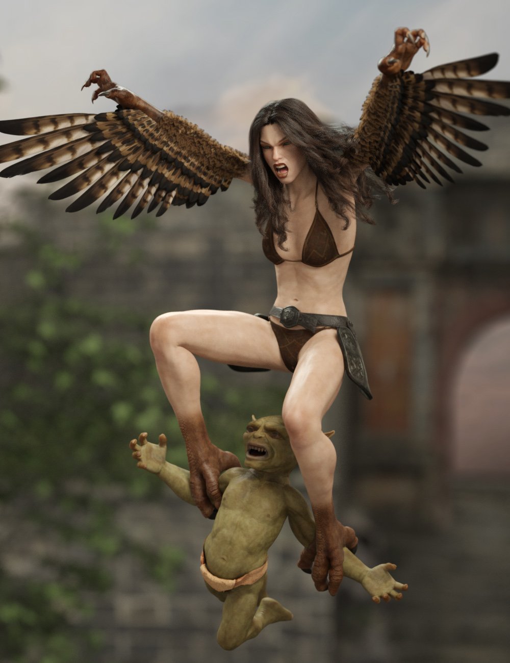 Harpy for Genesis 8 Female by: RawArt, 3D Models by Daz 3D