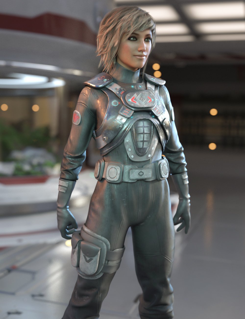 Battle Pilot Outfit for Genesis 8 Female(s) by: Yura, 3D Models by Daz 3D