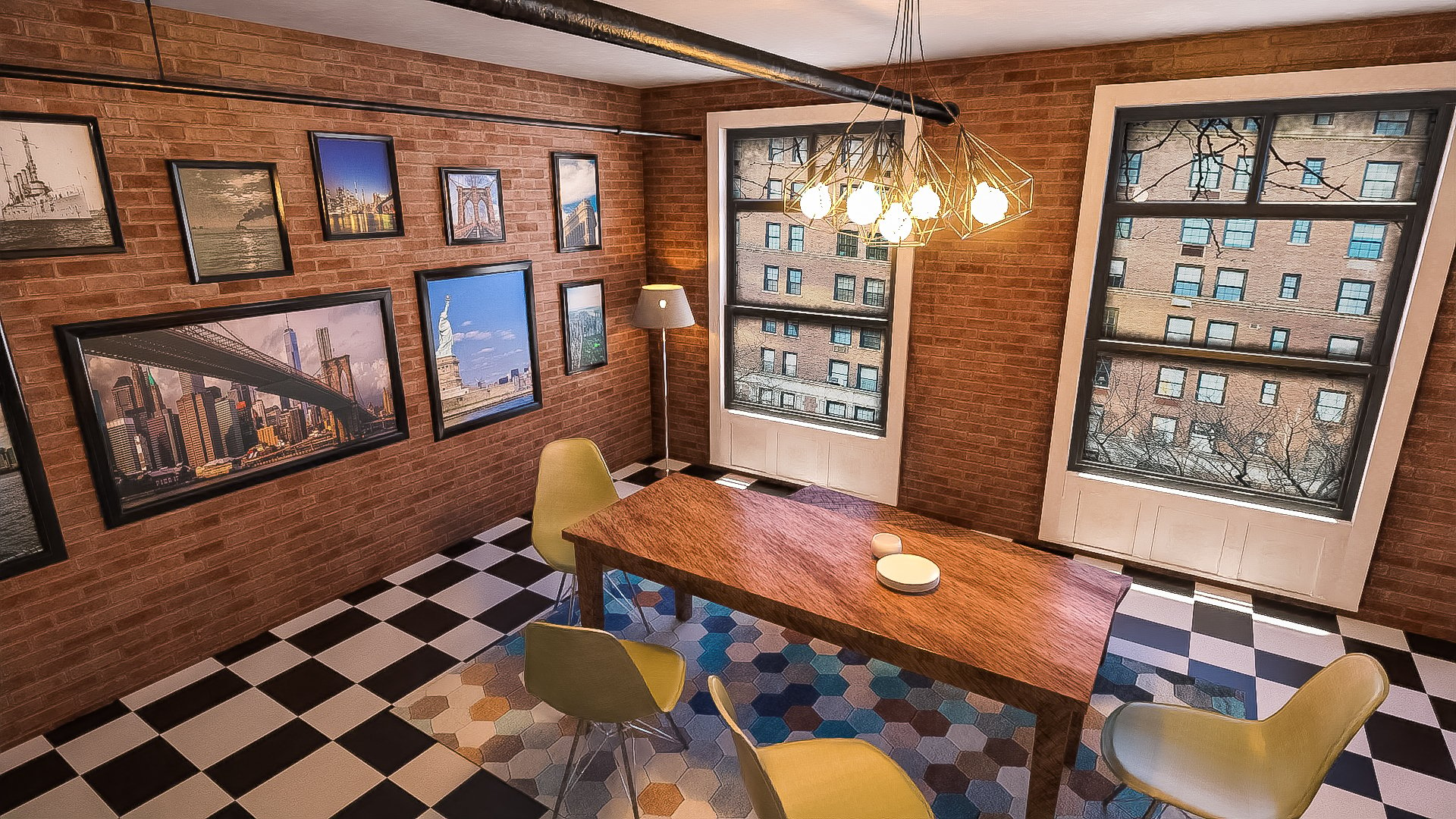 Downtown NY Living Room by: clacydarch3d, 3D Models by Daz 3D