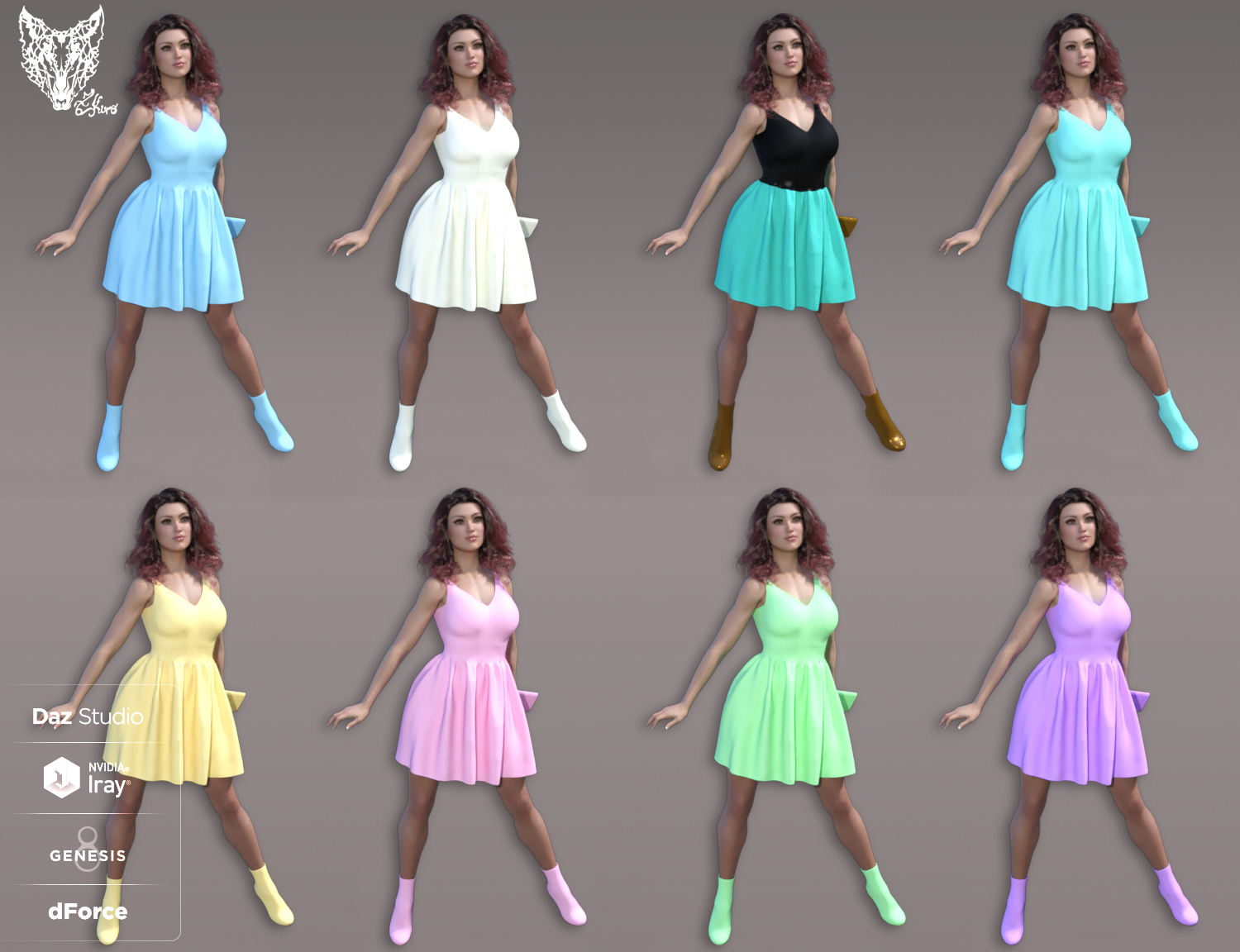 dForce Inocencia Dress Outfit for Genesis 8 Female(s) dForce Inocencia Dress Outfit for Genesis 8 Female(s) by: ZKuro, 3D Models by Daz 3D
