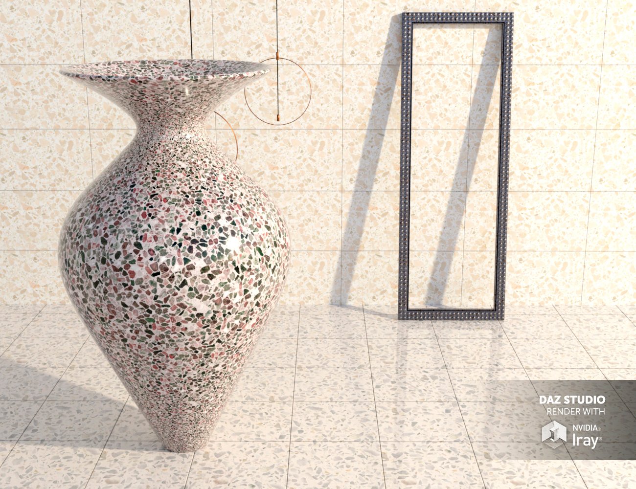 Terrazzo Marble - Iray Shaders by: Dimidrol, 3D Models by Daz 3D