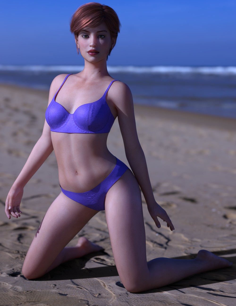 dForce Malibu Heat Outfit for Genesis 8 Female(s) by: Leviathan, 3D Models by Daz 3D