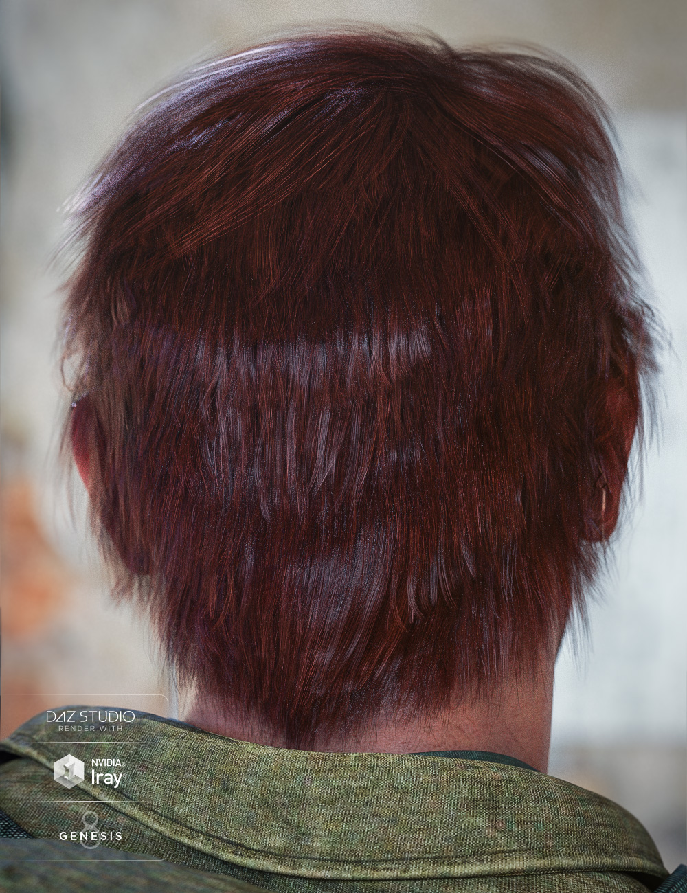 Justify Hair for Genesis 8 Male(s) by: goldtassel, 3D Models by Daz 3D