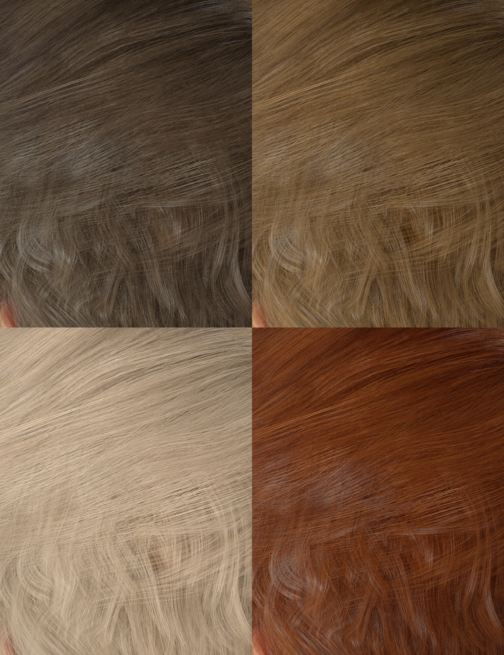 Colors for Justify Hair by: goldtassel, 3D Models by Daz 3D